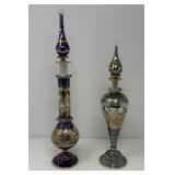 Two Glass Perfume Bottles