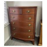 Hickory Mfg. Bow-Front Chest of Drawers