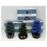 Three Waterfall Backflow Incense Holder