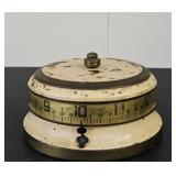 Vintage Rotary Tape Measure Clock