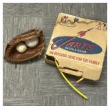 Wilson Baseball Glove, Lawn Darts, Balls