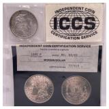 ICCS MS64/65 1885-P Morgan Silver Dollar