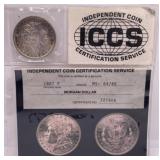 ICCS MS64/65 1887-P Morgan Silver Dollar