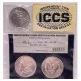 ICCS MS64/65 1885-O Morgan Silver Dollar