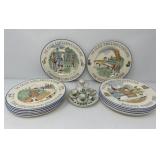 Ye Olde English Customs Plates, Tiny Tea Set