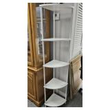 White Corner Shelves