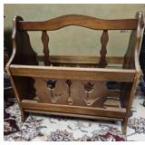 Hand Crafted Wooden Magazine Rack