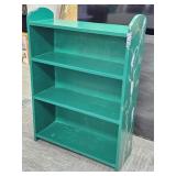 Green Hand Painted Bookshelf