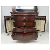 Jewelry Box with Sterling and Costume