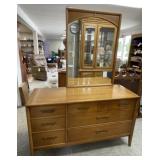 Mid Century Danish Dresser with Mirror