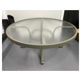 Outdoor Glass Top Coffee Table