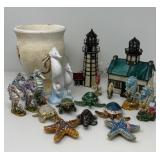 Nautical Decor and Lighthouse Lamp