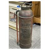 Vintage Copper and Brass Fire Extinguisher