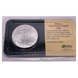 UNC 2004 American Silver Eagle, 1oz. Fine Silver D