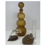 Vintage Empoli Art Glass "Genie" Decanter, More