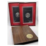 Two 1971 US Proof Eisenhower Dollars