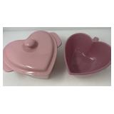 Chantal Heart Shaped Casserole and Mixing Bowl