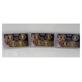 2007-2009 Proof Presidential Dollar Set
