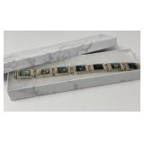 Vintage Mexico Sterling and Abalone Bracelet