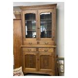 Antique Oak China Cabinet