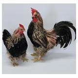 Pair of Faux Roosters