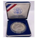 1987 US Constitution Commemorative Silver Dollar