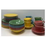 5-Piece Place Settings Colored Stoneware