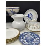Blue and White Ceramics, Milk Glass