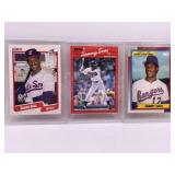 Three Sammy Sosa Baseball Cards, 1989-1990