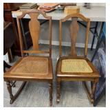 Two Cane Seat Rockers