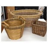 Three Assorted Baskets