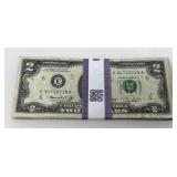 25- 50 $2 Federal Reserve Notes