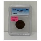 1870 Spain 5 Cent ICG VF35