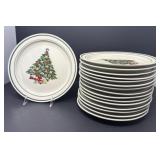 Christmas Tree Stoneware Plates