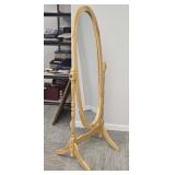 Full Length Cheval Oak Framed Mirror