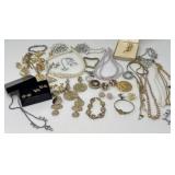 Gold, Pearl and Rhinestone Style Costume Jewelry