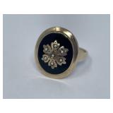 10K Yellow Gold Cocktail Ring