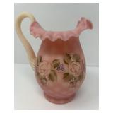 Fenton Burmese Glass Pitcher
