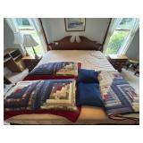 Queen Quilt With Shams And Accent Pillows