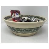 Signed Pottery Bowl, Cookie Cutters
