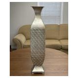 Tall Metal  Decorative Vase