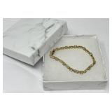 Gold Plate Sterling Tennis Bracelet