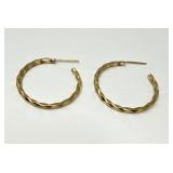 10K Gold Hoop Earrings