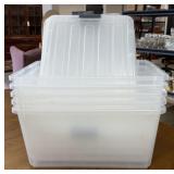 Five Clear Totes
