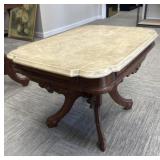 Victorian Marble Top Coffee Table