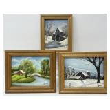 Three Mini Paintings