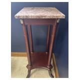Marble Top Plant Stand