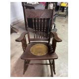 Spindle Back Carved Rocker