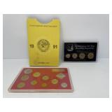 1991 Leningrad Mint Set, Russian First Coins Set