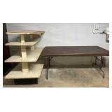 Shop Table and Shelving Unit